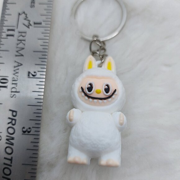 2/$19 Labubu Zimomo white keychain - Picture 3 of 7